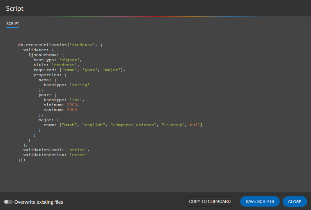 setting-mongodb-schema-validation-rules-in-moon-modeler