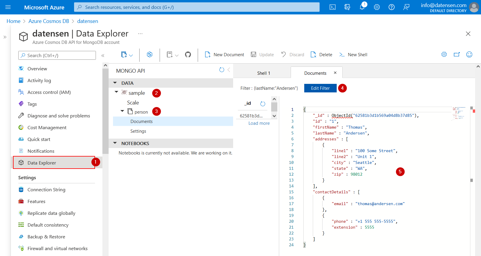 Cosmos DB & MongoDB API - Moon Modeler | Schema Design Tool