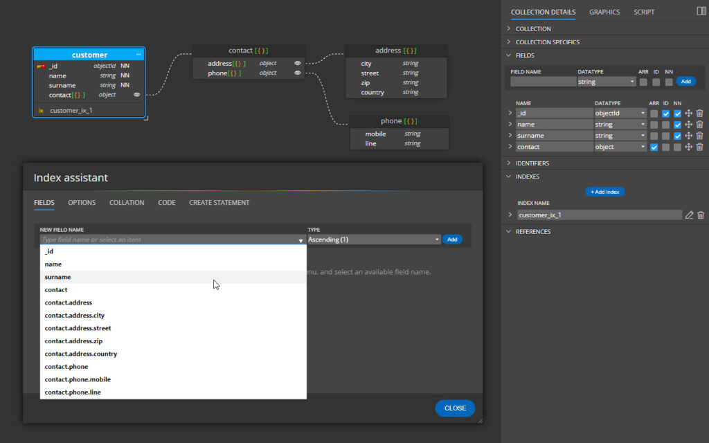 index creation for MongoDB