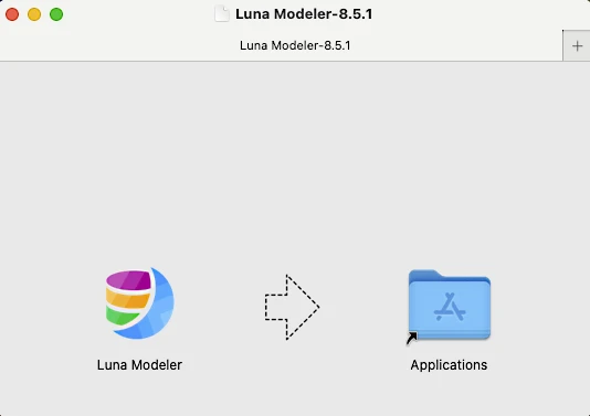 Install and run Luna Modeler - ER Diagram tool for macOS users.