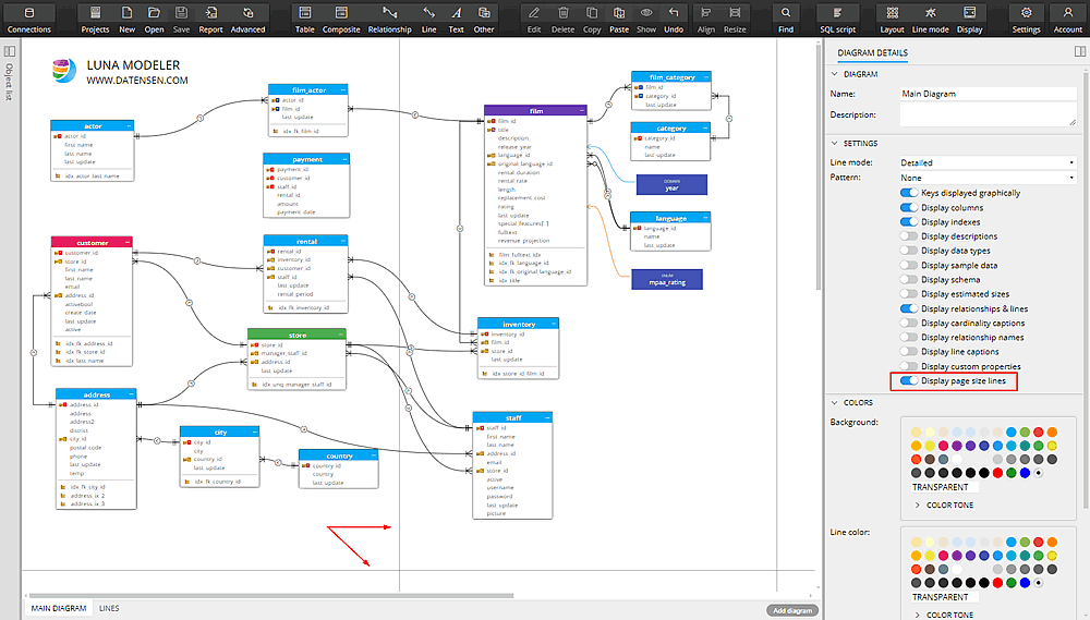 Export to PDF in Luna Modeler