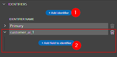 Creation of a new alternate identifier