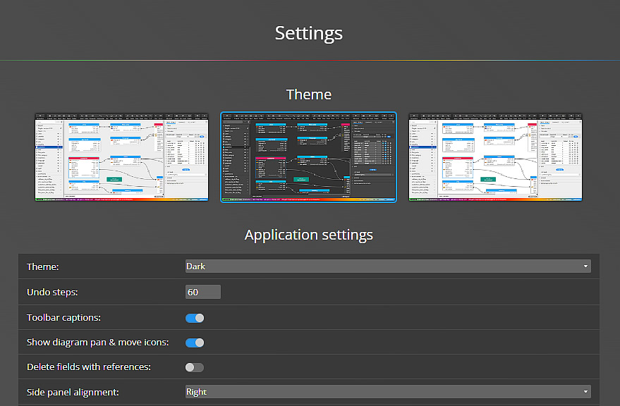 Moon Modeler settings